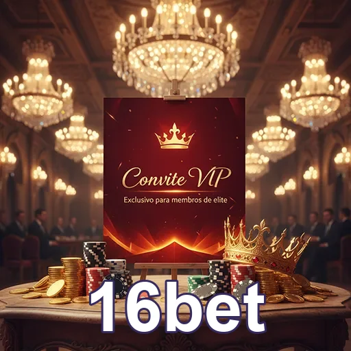 Imagem promocional do 16bet com destaque para o VIP06, destaque do site de apostas online 16bet