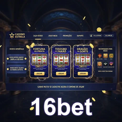 Tela de jogo com interface intuitiva de slots e cassino ao vivo